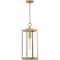 Quoizel Westover 1-Light Antique Brass Outdoor Hanging Lantern WVR1907A - alternate 1